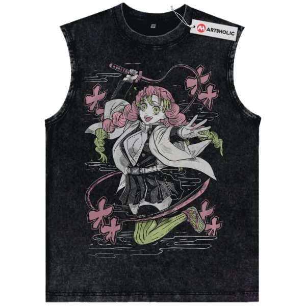 Mitsuri Kanroji Tank Top, Demon Slayer Tank Top, Anime Tank Top, Vintage Tank Top