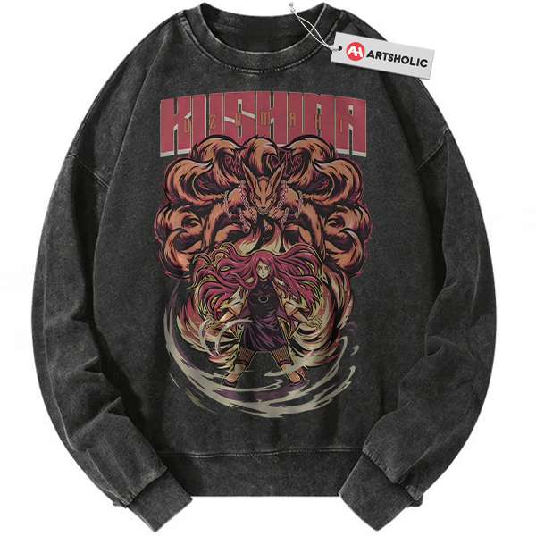 Kushina Uzumaki Sweatshirt, Kurama Sweatshirt, Naruto Sweatshirt, Anime Sweatshirt, Vintage Sweater