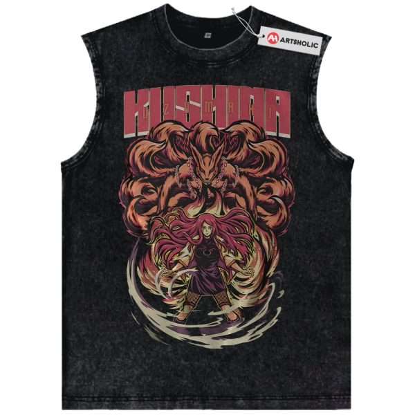 Kushina Uzumaki Tank Top, Kurama Tank Top, Naruto Tank Top, Anime Tank Top, Vintage Tank Top