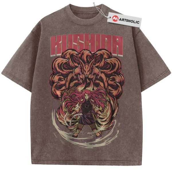 Kushina Uzumaki Shirt, Kurama Shirt, Naruto Shirt, Anime Shirt, Vintage Tee