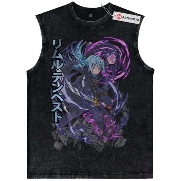 Rimuru Tempest Tank Top, That Time I Got Reincarnated as a Slime Tank Top, Anime Tank Top, Vintage Tank Top