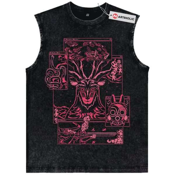 Princess Mononoke Tank Top, Studio Ghibli Tank Top, Anime Tank Top, Vintage Tank Top