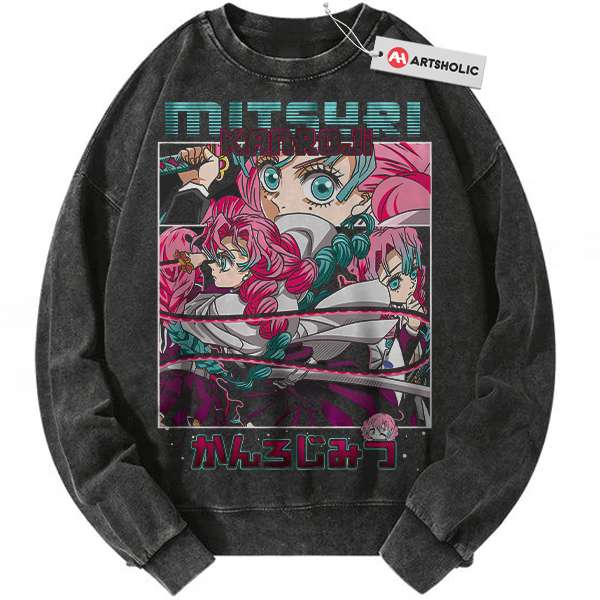 Mitsuri Kanroji Sweatshirt, Demon Slayer Sweatshirt, Anime Sweatshirt, Vintage Sweater