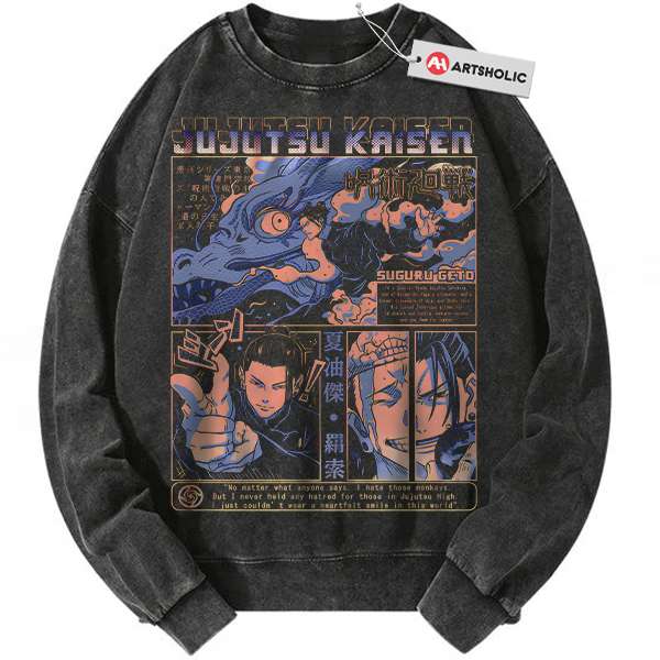 Suguru Geto Sweatshirt, Jujutsu Kaisen Sweatshirt, JJK Sweatshirt, Anime Sweatshirt, Vintage Sweater