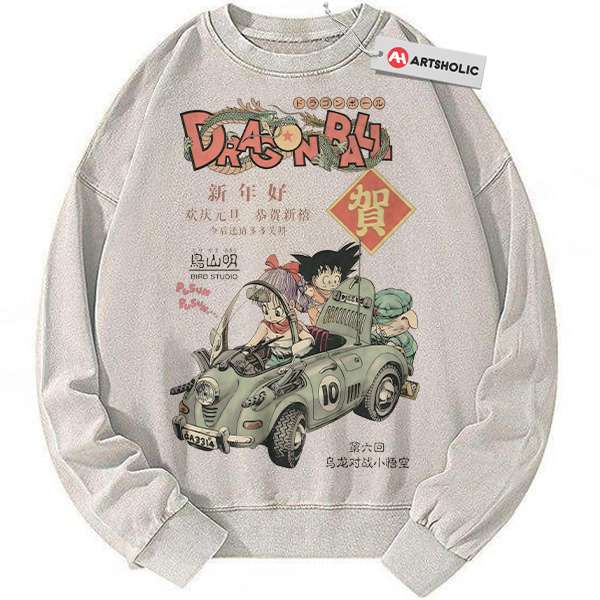 Son Goku Sweatshirt, Bulma Sweatshirt, Dragon Ball Sweatshirt, DBZ Sweatshirt, Anime Sweatshirt, Vintage Sweater
