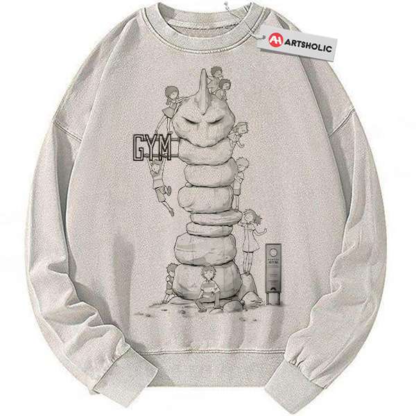 Onix Sweatshirt, Pokemon Sweatshirt, Anime Sweatshirt, Vintage Sweatshirt