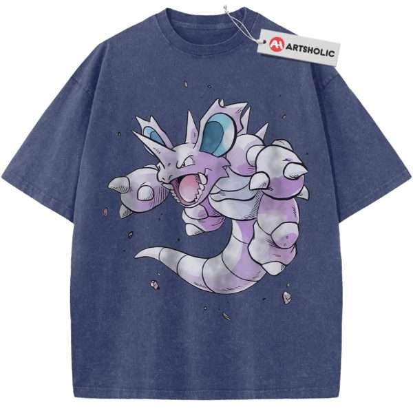 Nidoking Shirt, Pokemon shirt, Anime Shirt, Vintage Tee - Blue, XL
