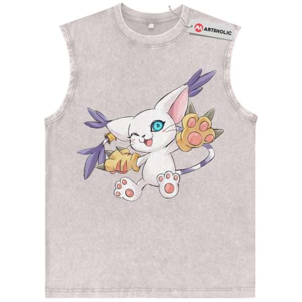Tailmon Tank Top, Digimon Adventure Tank Top, Anime Tank Top, Vintage Tank Top