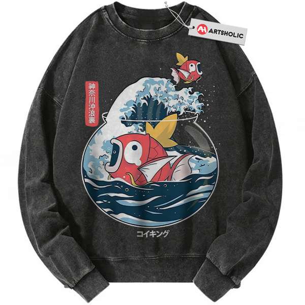 Magikarp Sweatshirt, Pokemon Sweatshirt, Anime Sweatshirt, Vintage Sweater