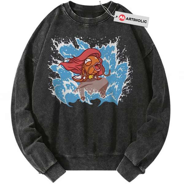 Magikarp x Ariel Sweatshirt, Pokemon Sweatshirt, Anime Sweatshirt, Vintage Sweater
