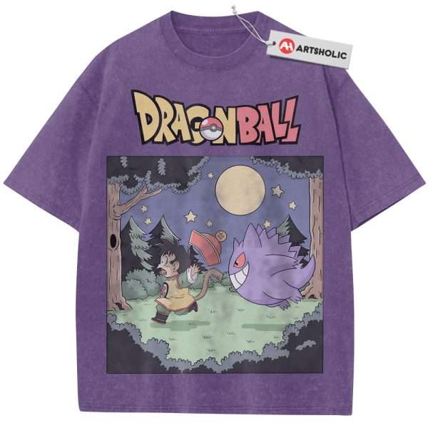 Gengar Shirt, Son Goku Shirt, Dragon Ball Shirt, Pokemon shirt, Anime Shirt, Vintage T-Shirt