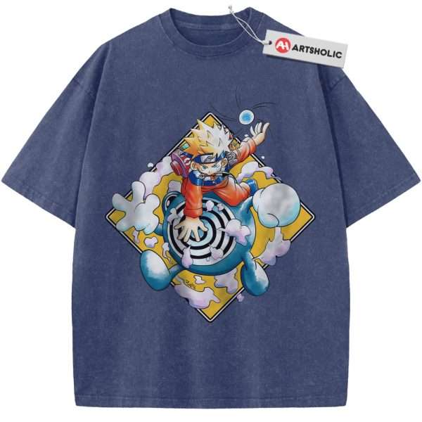 Naruto Uzumaki Shirt, Poliwhirl Shirt, Pokemon shirt, Anime Shirt, Vintage Tee