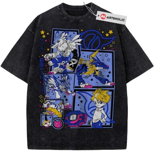 Gabumon Shirt, Garurumon Shirt, WereGarurumon Shirt, MetalGarurumon Shirt, Digimon Adventure Shirt, Anime Shirt, Vintage T-Shirt