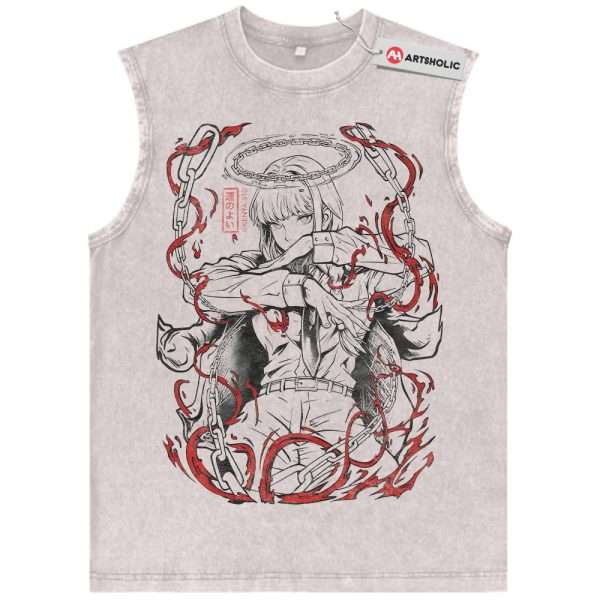 Makima Tank Top, Chainsaw Man Tank Top, Anime Tank Top, Vintage Tank Top