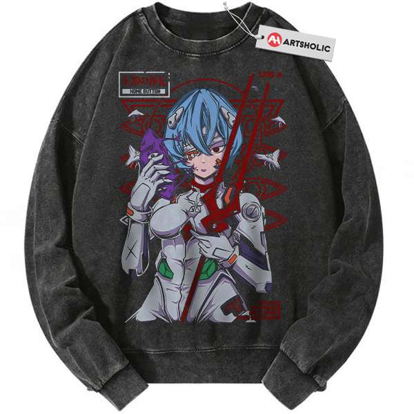 Rei Ayanami Sweatshirt, Neon Genesis Evangelion Sweatshirt, Anime Sweatshirt, Vintage Sweater