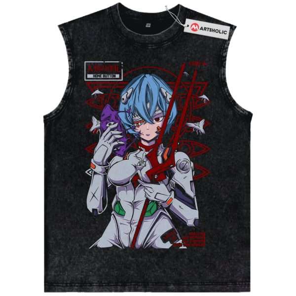 Rei Ayanami Tank Top, Neon Genesis Evangelion Tank Top, Anime Tank Top, Vintage Tank Top