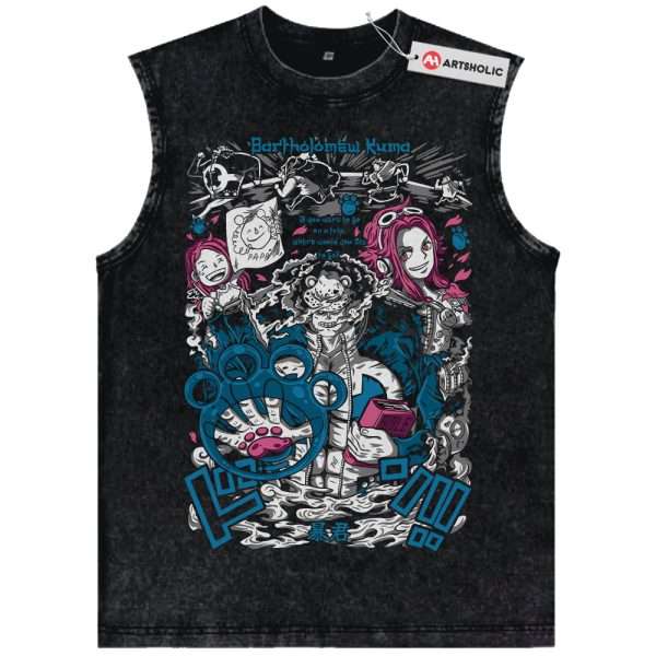 Bartholomew Kuma Tank Top, Jewelry Bonney Tank Top, One Piece Tank Top, Anime Tank Top, Vintage Tank Top