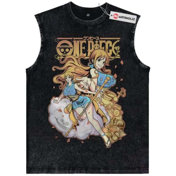 Nami Tank Top, One Piece Tank Top, Anime Tank Top, Vintage Tank Top