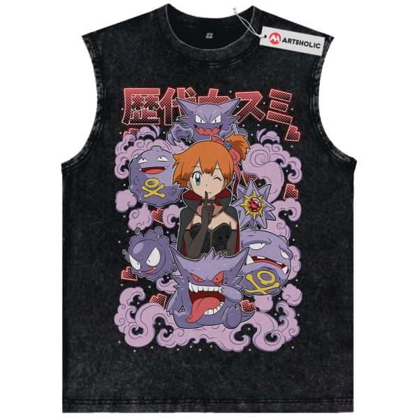 Misty Tank Top, Gengar Tank Top, Gatsly Tank Top, Koffing Tank Top, Starmie Tank Top, Pokemon Tank Top, Anime Tank Top, Vintage Tank Top