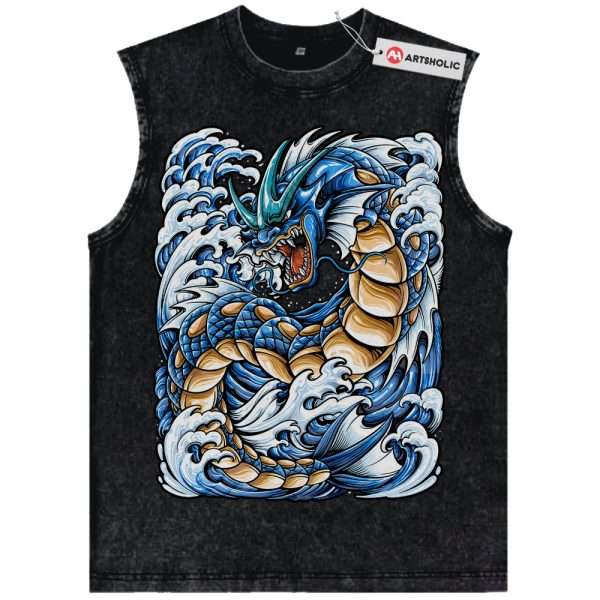 Gyarados Tank Top, Pokemon Tank Top, Anime Tank Top, Vintage Tank Top