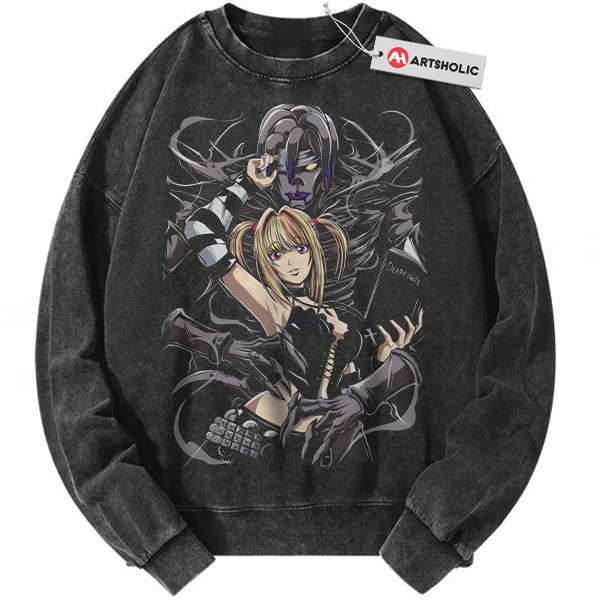 Misa Amane Sweatshirt, Rem Sweatshirt, Death Note Sweatshirt, Anime Sweatshirt, Vintage Sweatshirt