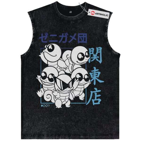 Squirtle Tank Top, Pokemon Tank Top, Anime Tank Top, Vintage Tank Top