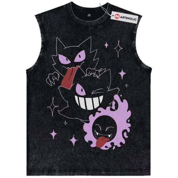 Gatsly Tank Top, Haunter Tank Top, Gengar Tank Top, Pokemon Tank Top, Anime Tank Top, Vintage Tank Top