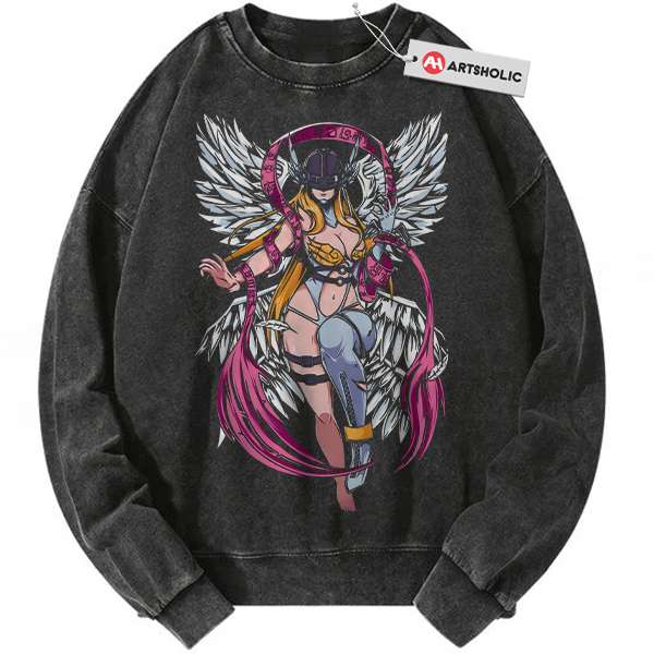 Angewomon Sweatshirt, Digimon Adventure Sweatshirt, Anime Sweatshirt, Vintage Sweatshirt