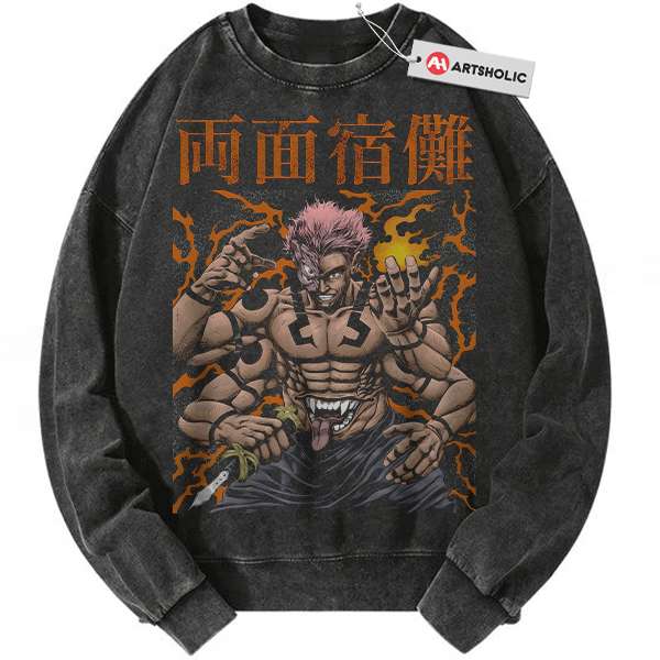 Ryomen Sukuna Sweatshirt, Jujutsu Kaisen Sweatshirt, Anime Sweatshirt, Vintage Sweatshirt