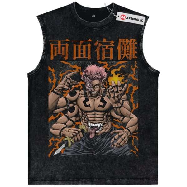 Ryomen Sukuna Tank Top, Jujutsu Kaisen Tank Top, Anime Tank Top, Vintage Tank Top