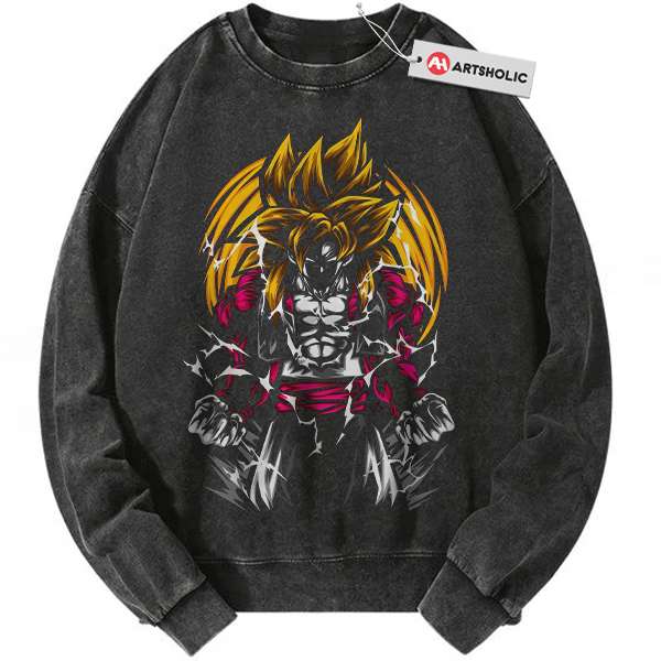 Son Goku Sweatshirt, Dragon Ball Sweatshirt, DBZ Sweatshirt, Anime Sweatshirt, Vintage Sweatshirt