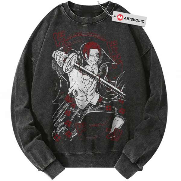 Shanks Sweatshirt, One Piece Sweatshirt, Anime Sweatshirt, Vintage Sweater