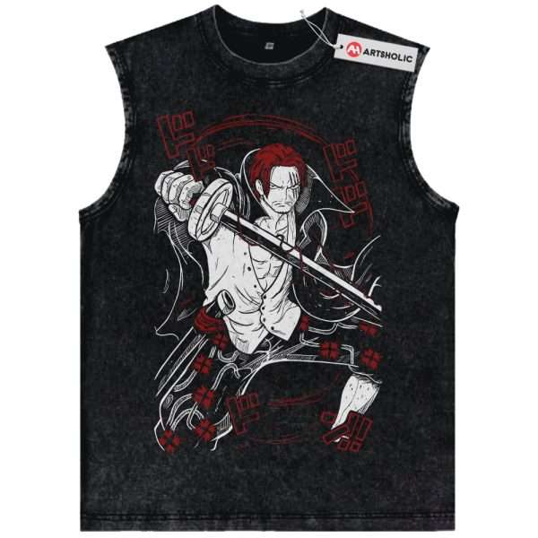 Shanks Tank Top, One Piece Tank Top, Anime Tank Top, Vintage Tank Top