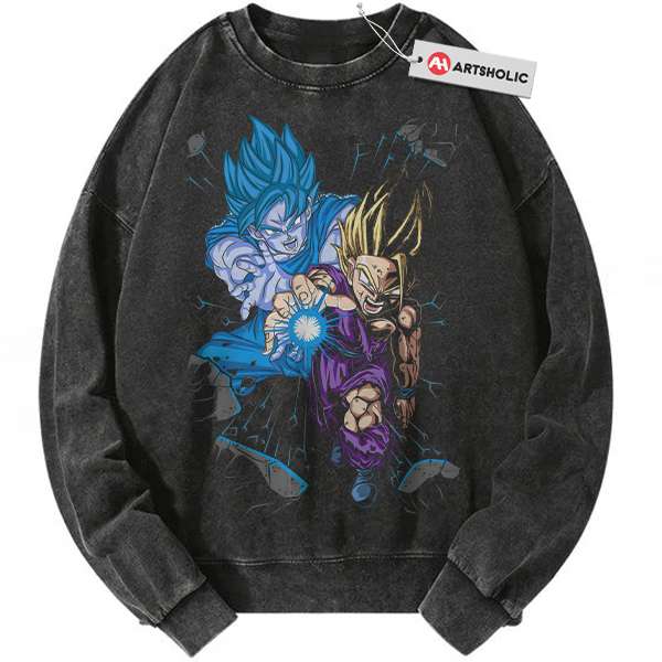 Son Goku Sweatshirt, Son Gohan Sweatshirt, Dragon Ball Sweatshirt, DBZ Sweatshirt, Anime Sweatshirt, Vintage Sweater