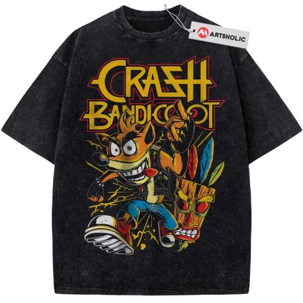 Crash Bandicoot Shirt, Game Shirt, Vintage Tee