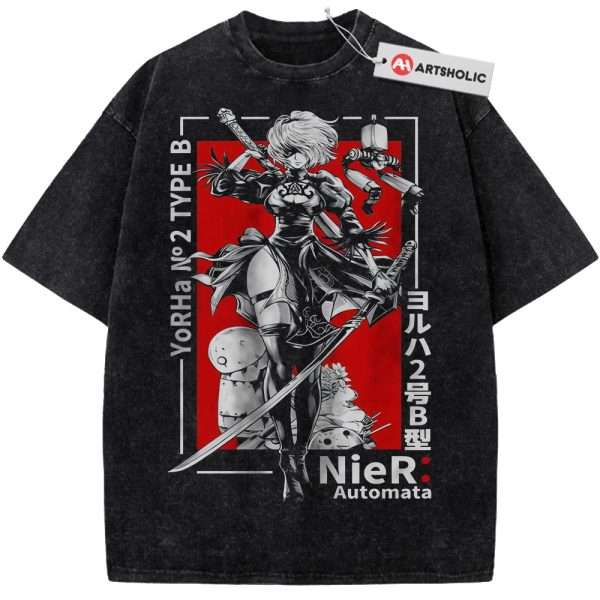 2B Shirt, NieR: Automata Shirt, Game Shirt, Vintage Tee
