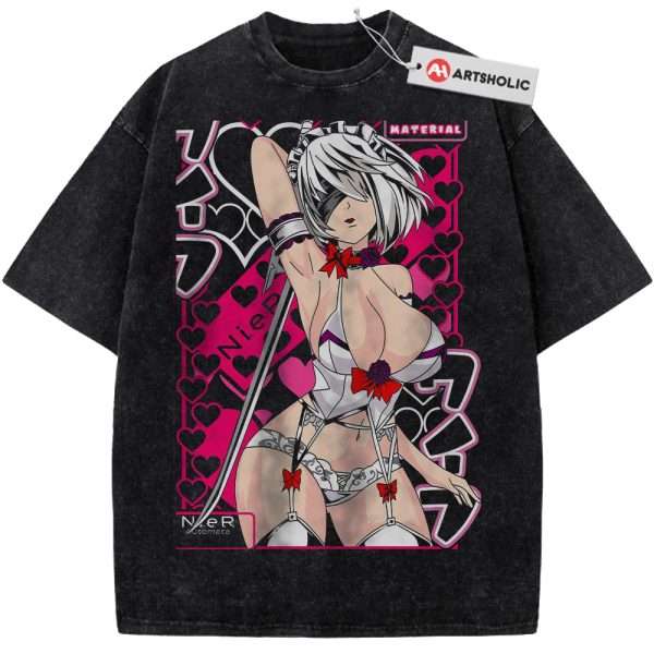 2B Shirt, NieR: Automata Shirt, Game Shirt, Vintage Tee