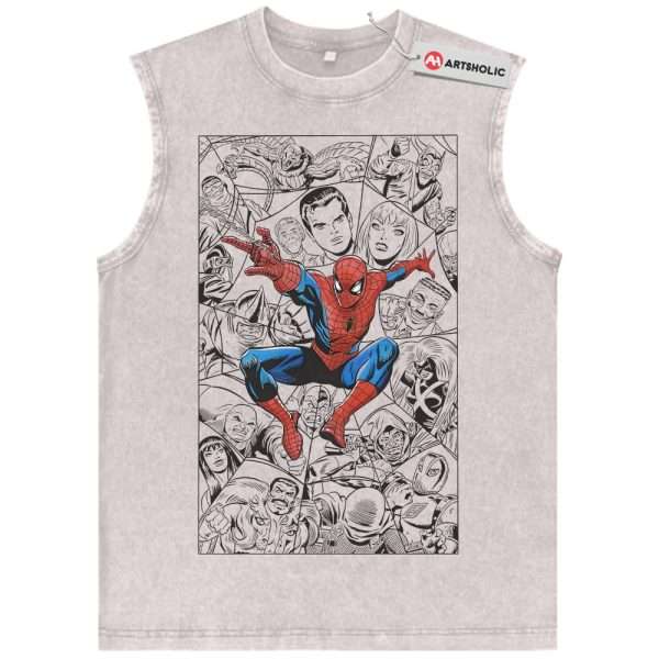 Spider-Man Tank Top, Marvel Comics Tank Top, Vintage Tank Top