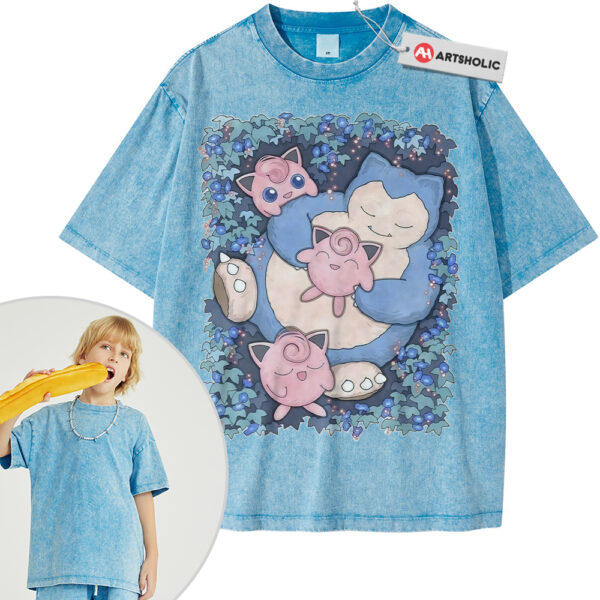 Snorlax vs Jigglypuff  Shirt For Kids, Pokemon  Shirt For Kids, Anime Vintage Shirt For Kids