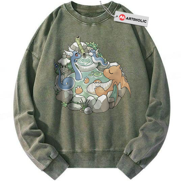 Dratini Sweatshirt, Dragonair Sweatshirt, Dragonite Sweatshirt, Pokemon Sweatshirt, Anime Sweatshirt, Vintage Sweater