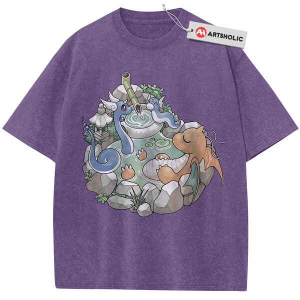 Dratini Shirt, Dragonair Shirt, Dragonite Shirt, Pokemon shirt, Anime Shirt, Vintage Tee - Purple, 4XL
