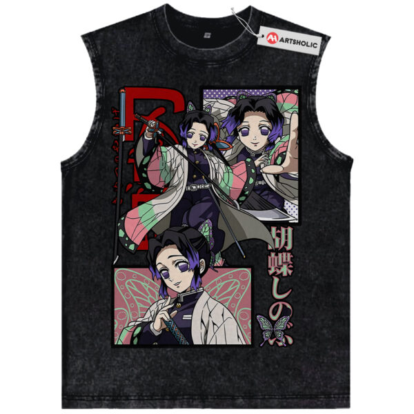 Shinobu Kocho Tank Top, Demon Slayer Tank Top, Anime Tank Top, Vintage Tank Top