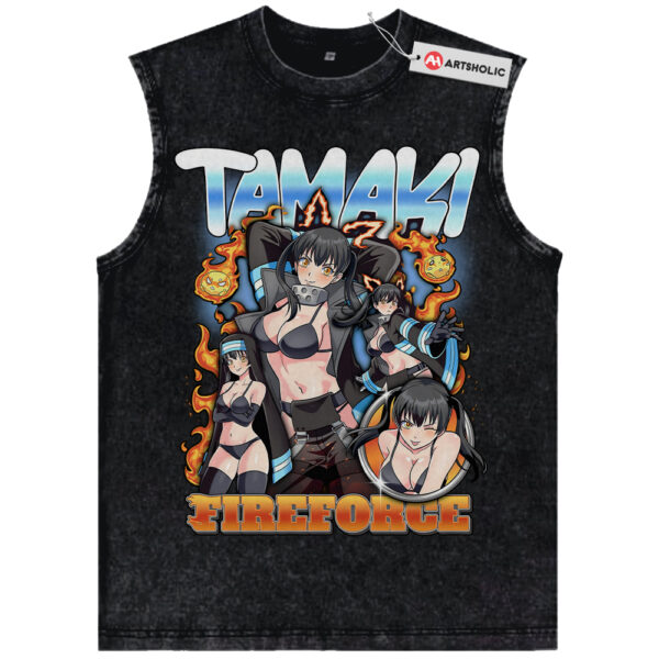 Tamaki Kotatsu Tank Top, Fire Force Tank Top, Anime Tank Top, Vintage Tank Top