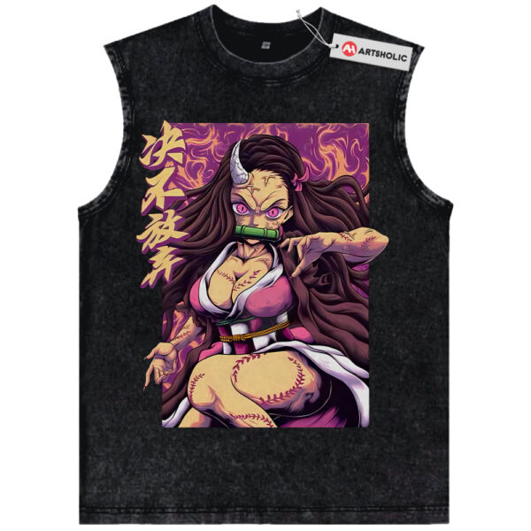 Nezuko Kamado Tank Top, Demon Slayer Tank Top, Anime Tank Top, Vintage Tank Top