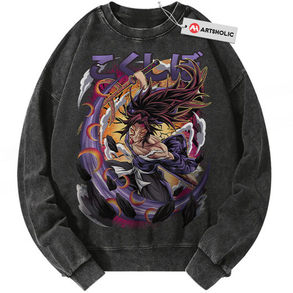 Kokushibo Sweatshirt, Demon Slayer Sweatshirt, Anime Sweatshirt, Vintage Sweatshirt