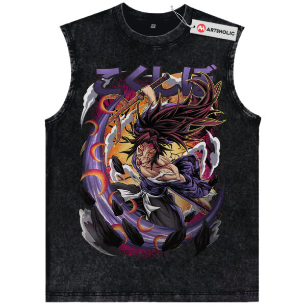 Kokushibo Tank Top, Demon Slayer Tank Top, Anime Tank Top, Vintage Tank Top
