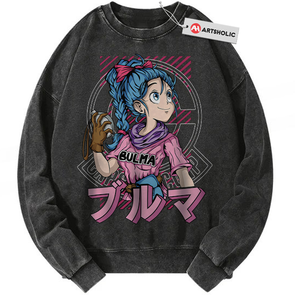 Bulma Sweatshirt, Dragon Ball Sweatshirt, DBZ Sweatshirt, Anime Sweatshirt, Vintage Sweater