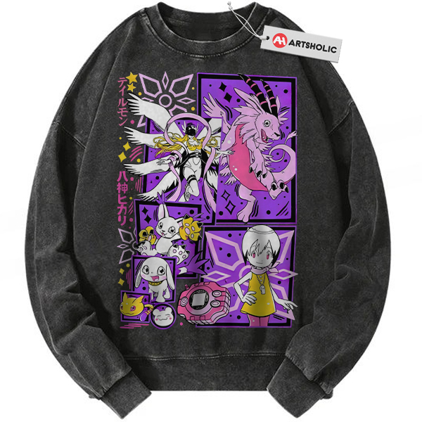 Kari Kamiya Sweatshirt, Tailmon Sweatshirt, Angewomon Sweatshirt, Digimon Adventure Sweatshirt, Anime Sweatshirt, Vintage Sweatshirt