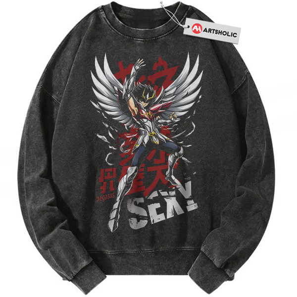 Pegasus Seiya Sweatshirt, Saint Seiya Sweatshirt, Anime Sweatshirt, Vintage Sweater