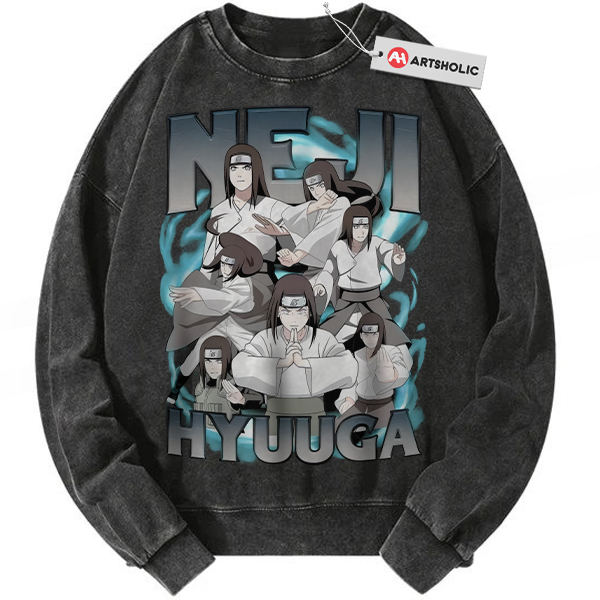 Neji Hyuga Sweatshirt, Naruto Sweatshirt, Anime Sweatshirt, Vintage Sweatshirt